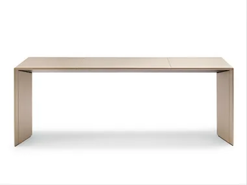 C.E.O. CUBE DESK - Rectangular leather executive desk by Poltrona Frau - view 2